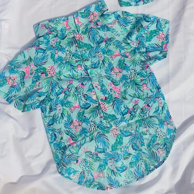 Hawaiian Dog print Shirt