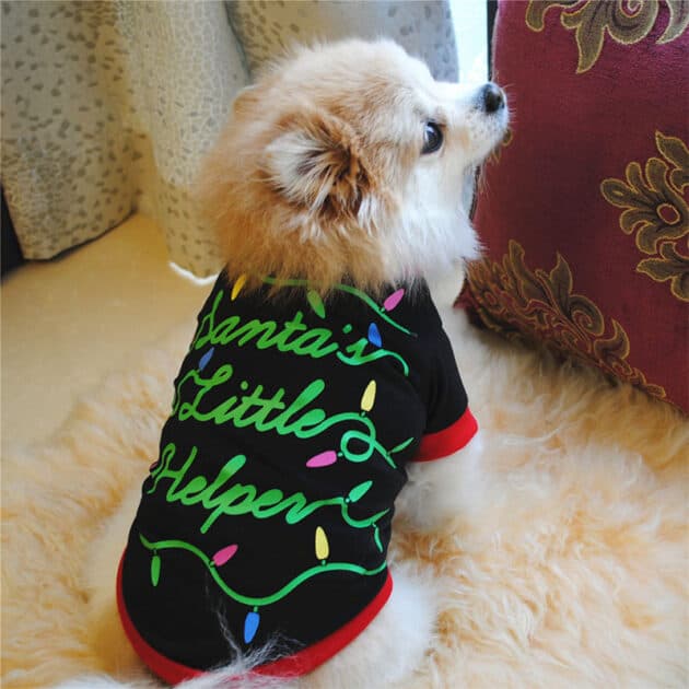 Santa’s little helper Tee shirt – Small size