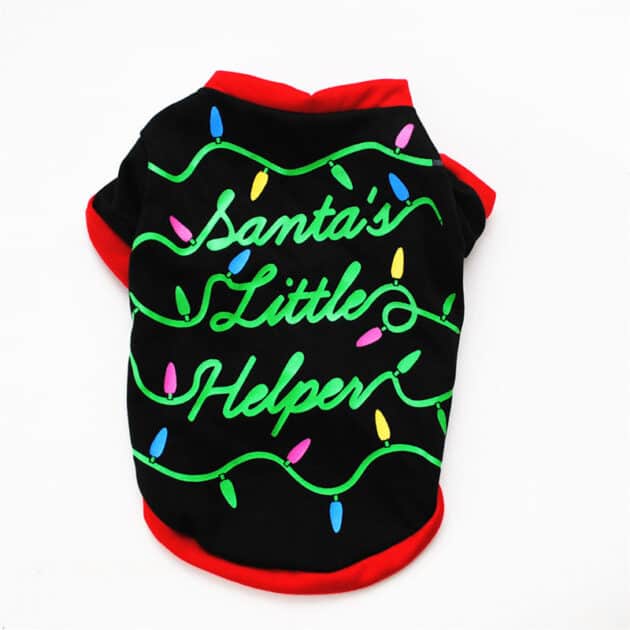 Santa’s little helper Tee shirt – Small size