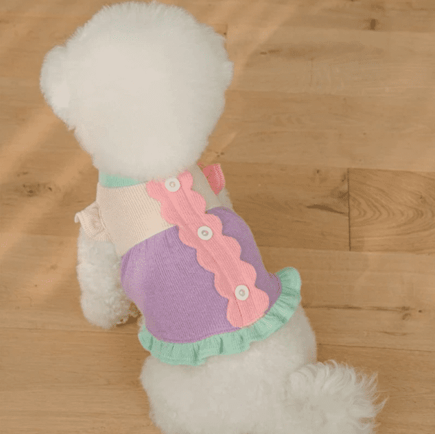 Pastel Colorblock Jersey Dress – Small size Pastel Colorblock Jersey Dress - Small size - Image 2