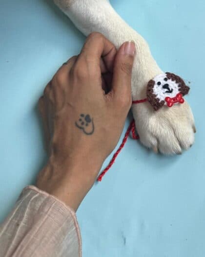 Crochet Puppy Rakhi
