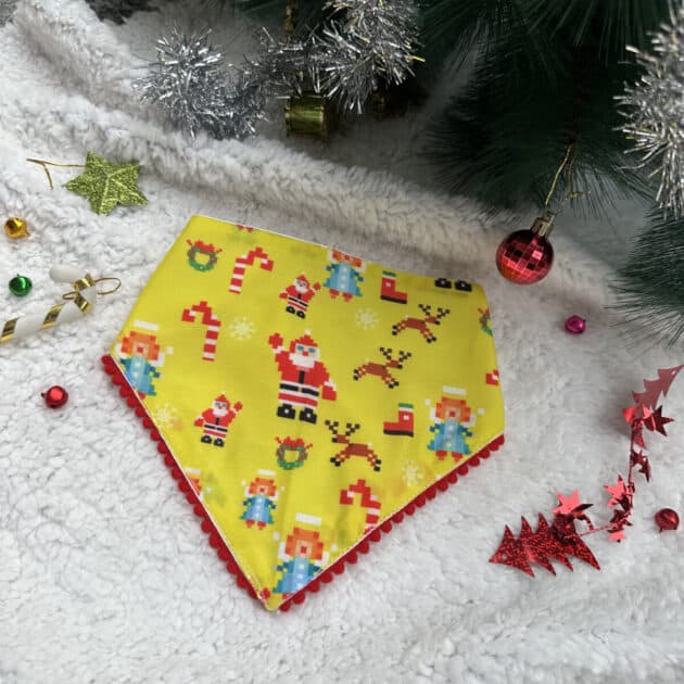 Santa Paws Yellow Bandana