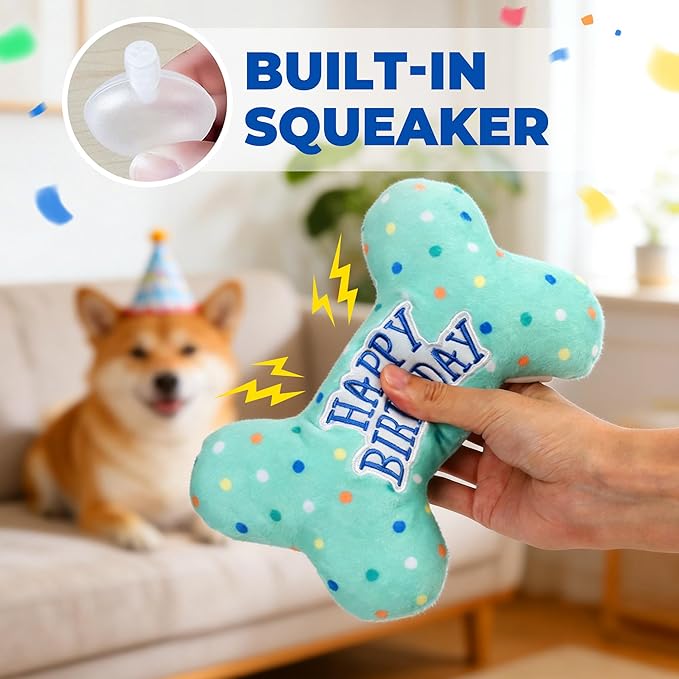Dog Happy Birthday Bone Toy Dog Happy Birthday Bone Toy - Image 2