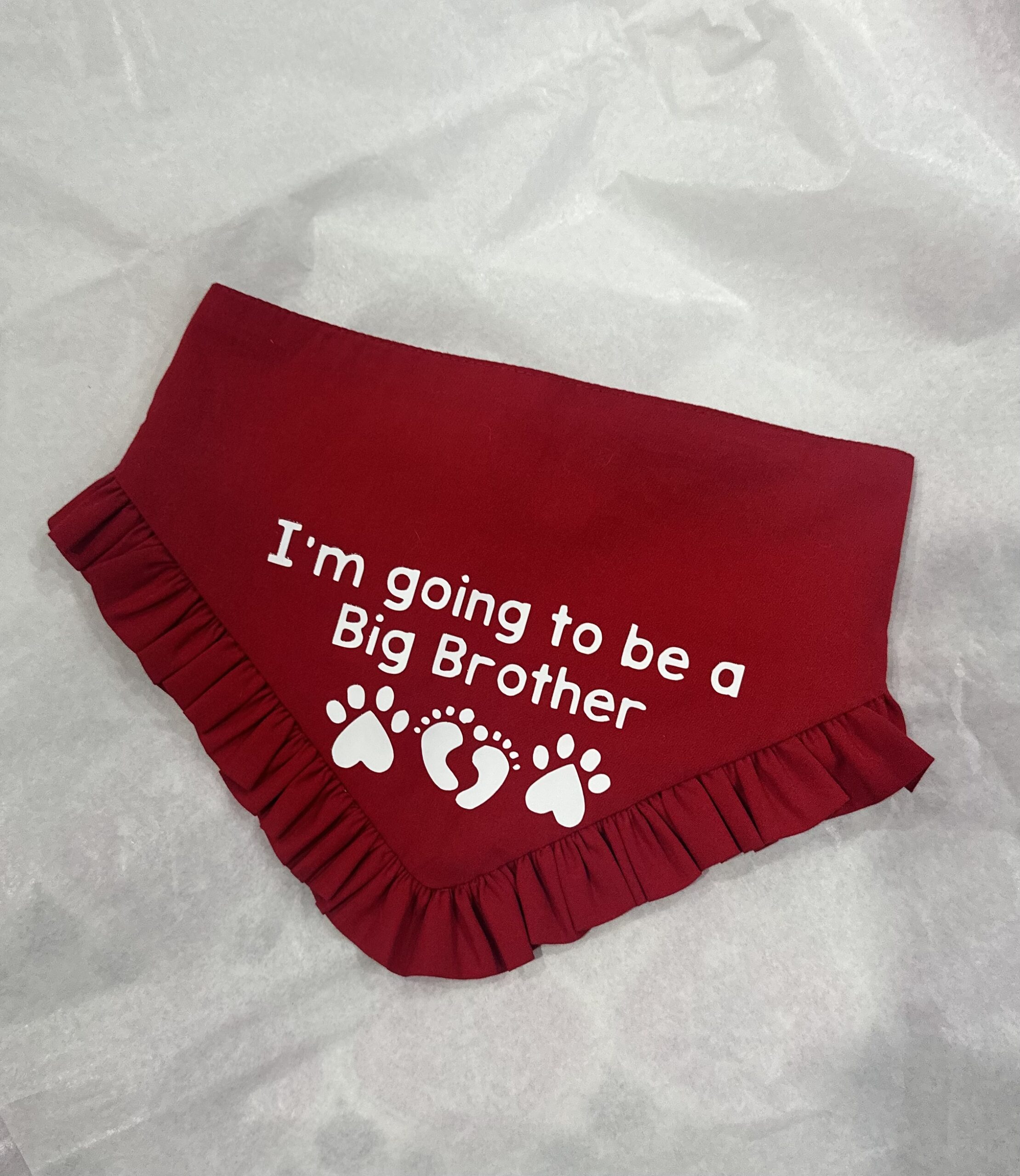 I am going to be a Big Brother FRILLY Bandana I am going to be a Big Brother FRILLY Bandana