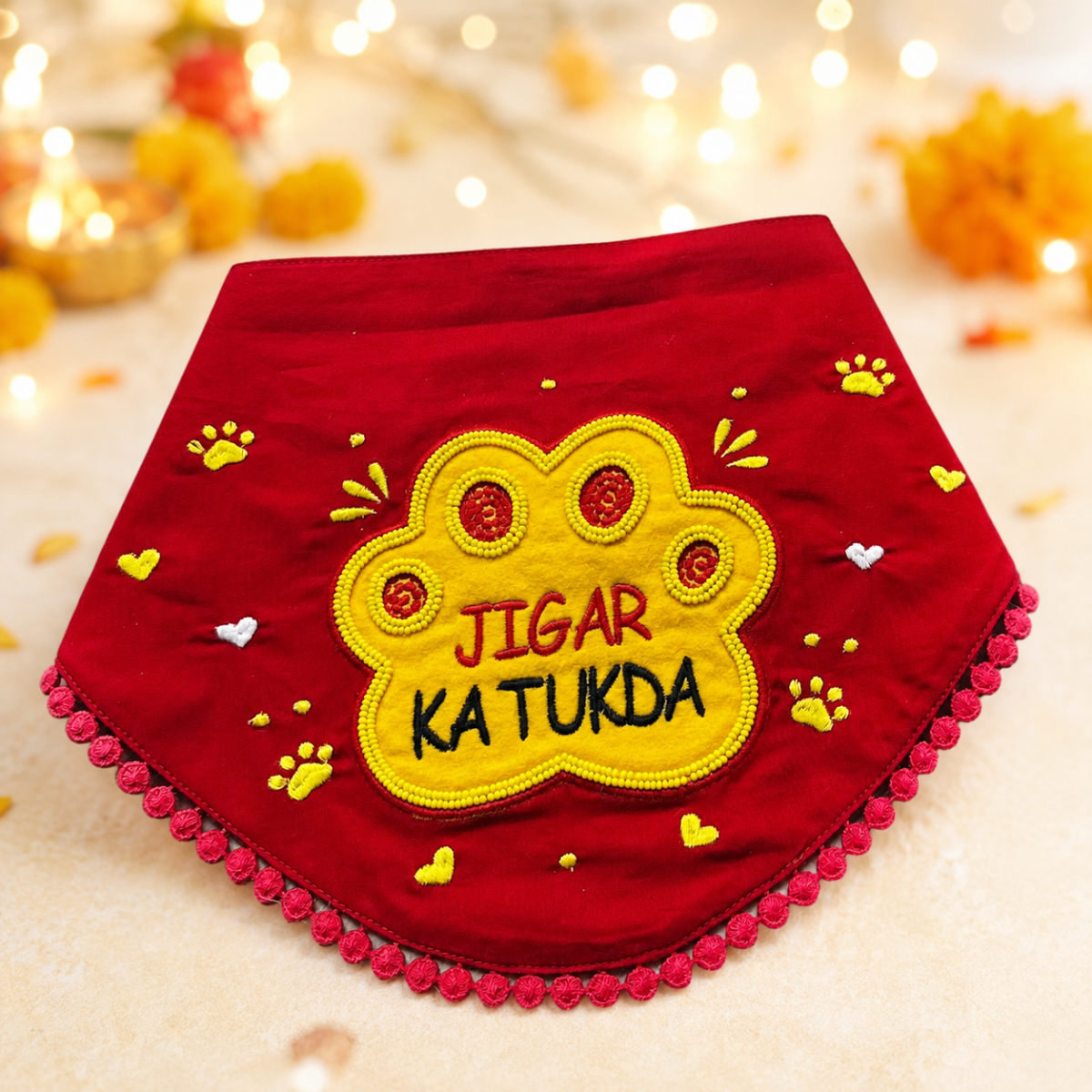 JIGAR KA TUKDA – Embroidered Rakhi Bandana JIGAR KA TUKDA - Embroidered Rakhi Bandana - Image 2